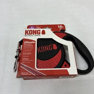 Alcott Kong Ultimate einziehbare Hundeleine, extra groß, rot, X-Large, rot - Bild 1 von 2