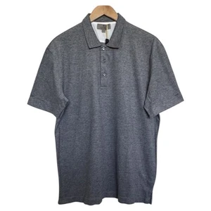 NUOVO Canali Piqué Polo Camicia Cotone Manica Corta Uomo Taglia 54 XL Grigio Italia - Foto 1 di 7