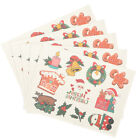  6 Sheets Transfer Stickers Christmas Atmosphere Child Labels