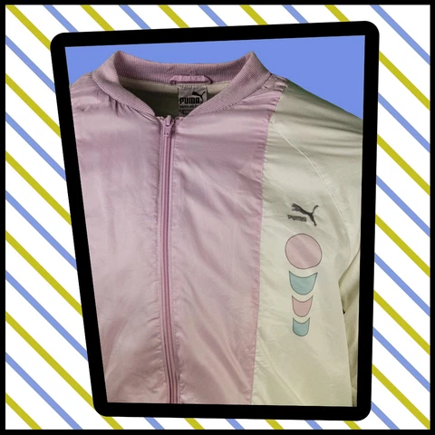 Rare Vintage Boris Becker PUMA training Jacket Pink Size S UK 10-12 517 B Cover