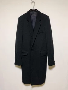 Raf Simons Chester Coat Black Wool Blend 1998 Autumn Vintage Used - Picture 1 of 4
