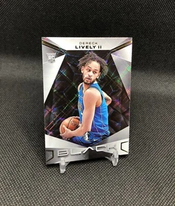 2023-24 Panini Black Dereck Lively II /25 GOLD SSP Rookie Card No. 62 MAVS ๐๐ - Picture 1 of 17