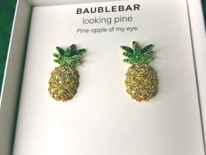 NEW Baublebar Pineapple Rhinestone Earrings - Picture 1 of 8