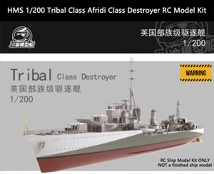 CY510 HMS 1/200 Tribal Class Afridi Destroyer RC Model Kit with Detail Upgrade - Picture 1 of 12