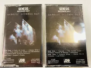Genesis 1977 FACTORY SEALED Seconds Out Cassette Tapes 2 NOS - Picture 1 of 3