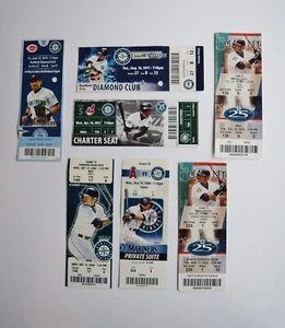 2002-2011 Seattle Mariners Lot of 7 Game Tickets w/ ICHIRO SUZUKI - Bild 1 von 2
