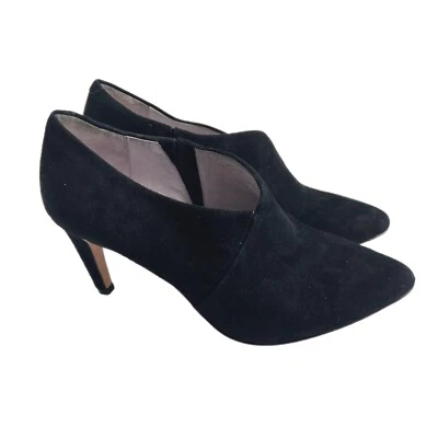 Ботинки Johnston & Murphy Isabel с острым носком черные замшевые размер США 7 М б/у в отличном состоянии - Изображение 1 из 4