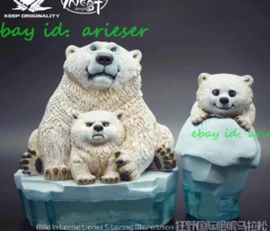 Perfect Raven'S Nest Googly Marathon Polar Bear Gk Statue Collection New Toy - Picture 1 of 6