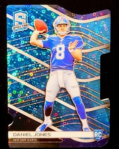2019 Panini Spectra Daniel Jones NEON BLUE RIZM DIE-CUT #/50 SP #156 COLTS - Bild 1 von 2