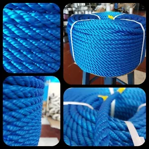 Cordage Corde Tressée Polypropylène 8mm X 100mts Nautica Grosse Corde Amarrage - Photo 1/1