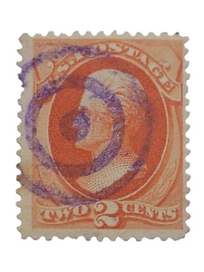 1879 2¢ Stamp Andrew Jackson - U.S. #183 RARE FIND SEE PICTURES - Picture 1 of 4