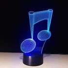 Lampe de bureau 3D, visualisation musicale 3D Ephvan 7 couleurs changement de couleur illusion d'optique LED