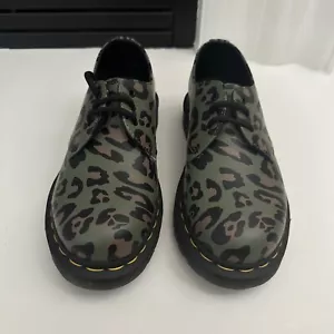 Scarpe Dr. Martens 1461 donna US 7 verde stampa leopardata Oxford 27686 nuove uomo 6 - Foto 1 di 4