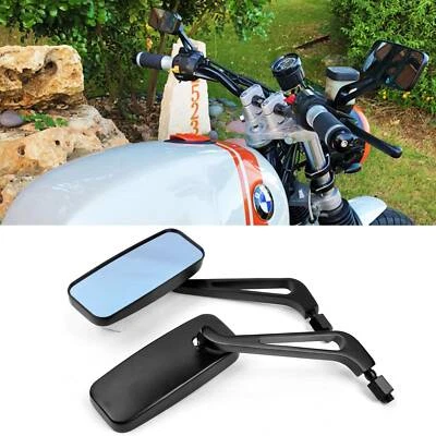 Espejos retrovisores rectangulares negros para moto Yamaha V Star 1300 1100 950 650 Foto 1 de 4