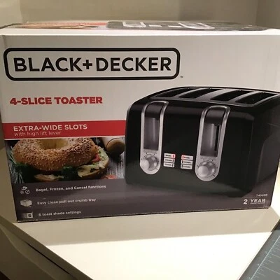 *NEW* Black & Decker T4569B Black 4 Slice Toaster *NEW* - Image 1 of 4