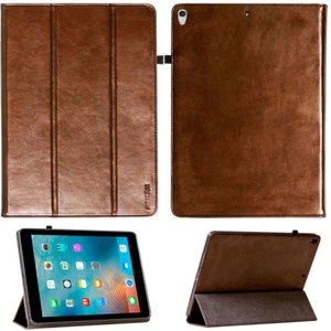 Premium Leder Cover für Apple iPad Pro 10.5 Tablet Schutzhülle Case Tasche braun - Picture 1 of 12