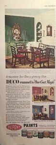 Du Pont Paints Duco Emaille Einschicht Magic Wilmington DE Vintage Print Ad 1952 - Bild 1 von 4