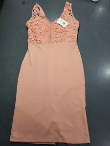 Grace Karin 1950er Bodycon Kleid, hellorange, Größe M neu mit Mängeln - Bild 1 von 7