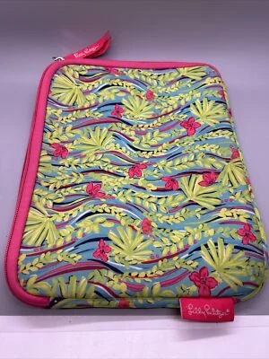 Funda blanda para tablet iPad Lilly Pulitzer con cremallera floral rosa intenso 10x8 Foto 1 de 3