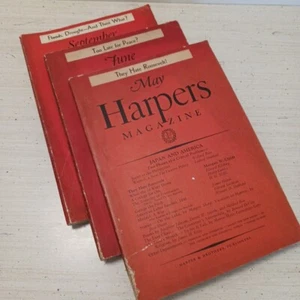 (3) 1936 HARPER'S Monthly Magazine Political Affairs Gypsies Natural Disasters - Picture 1 of 18