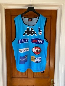 Italy National Football Team 2000 Training Bib Vest Top Kappa XL RARE BNWT NEW - Picture 1 of 13