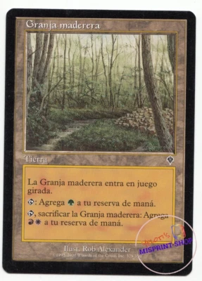 Tinder Farm Spanish Mtg MISPRINT. White symbol with PINK shading! - Imagen 1 de 3
