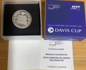 Official Davis Cup Italy World Champion Medal 2023 State Mint - Picture 1 of 2