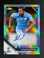 2021-22 Topps Chrome UEFA Champions League Bernardo Silva Chrome Autograph