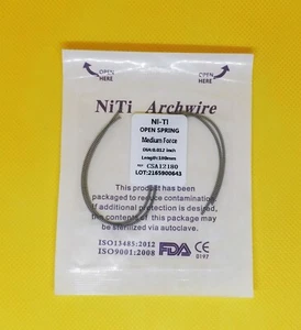 1Pack Dental Open Spring Orthodontic Niti Alloy 010/012*180mm Medium Force - Picture 1 of 18