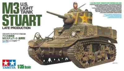 Tamiya 35360 U.S. Light Tank M3 Stuart Late Production Kit Montaggio 1/35 - Immagine 1 di 2