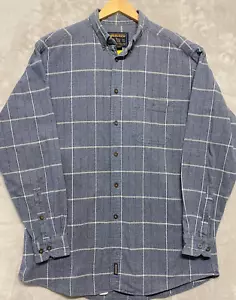 Woolrich Mens Flannel Shirt Large Vintage 1990s Y2K Plaid Brushed Cotton - Picture 1 of 8