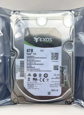 Exos Seagate 7E8 8TB 3.5" SATA 6Gb Internal Hard Disk Drive 7200RPM ST8000NM0055 - Image 1 of 3
