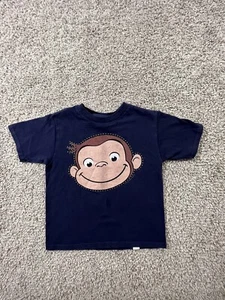 Vintage Curious George Graphic T-Shirt Size 4 Kids Delta Boys Movie - Picture 1 of 9
