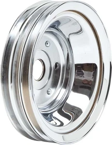 1969-85 Chevrolet; Small Block; Chrome Crankshaft Pulley; Long Water Pump; T9608 - Picture 1 of 1