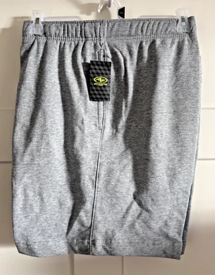 全新 Athletic Works 男式灰色抓绒短裤,尺寸 2XL — 第 1/4 张图片