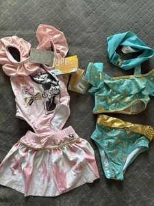 Size 3T Disney Store Minnie And Jasmine Swimsuit  - Picture 1 of 3