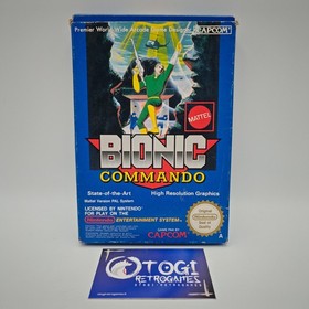 BIONIC COMMANDO NINTENDO NES PAL A CIB COMPLETO