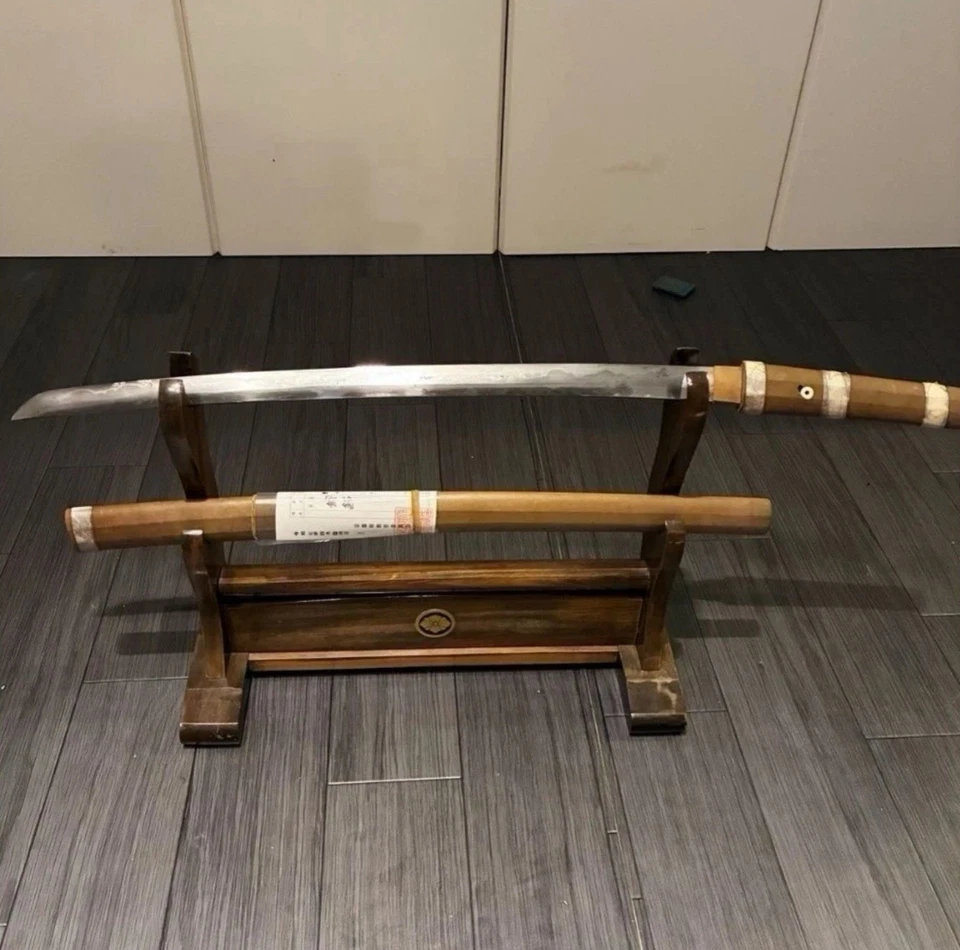 Auténtica navaja antigua Wakizashi "Mumei" afilada muy fina Foto 1 de 4