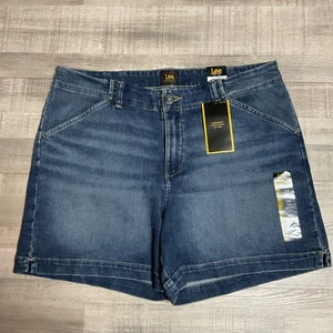Lee Shorts Damen Medium Demin blau Jeans Freizeit Größe 14 Sommer leicht - Bild 1 von 6
