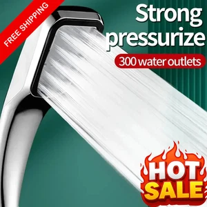 High Pressure Water Saving Shower Head Universal ABS Handheld Spray Nozzle - Picture 1 of 24