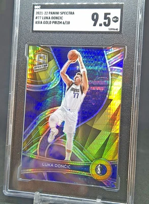 2021-22 Panini Spectra Luka Doncic Gold Asia Prizm /10 Ultra rare SSP SGC 9,5 - Bild 1 von 4