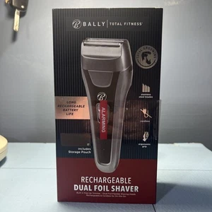Nueva afeitadora recargable de doble lámina BALLY TOTAL FITNESS para hombre - Imagen 1 de 2