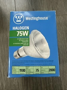 Westinghouse 75 Watt BR38 Outdoor Floodlights Case Of 6, 2000 Hours NIB F/S - Picture 1 of 5