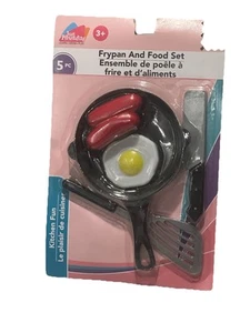 Juego de juguetes de cocina para niños de simulación de jugar sartén de plástico 9 piezas desayuno - Imagen 1 de 3