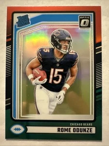 Rome Odunze 2024 Panini Donruss Red Green Prizm Rated Rookie Preview Rc #309 - Picture 1 of 2