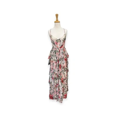 Maxi Vestido Fame & Partners x Free People Reina Ana Floral Volantes Talla 10/12 Foto 1 de 4