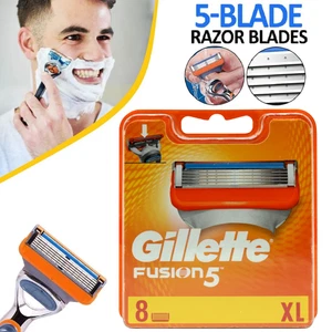 Gillette Fusion5 lamette da barba 8/16/24 pezzi NUOVE & IMBALLO ORIGINALE lamette da barba - set originale - Foto 1 di 15