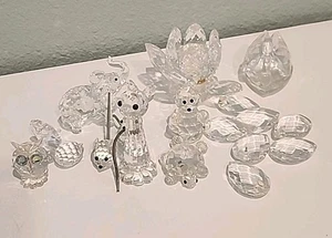 lot of Swarovski Crystal Figures for repair parts pieces or art projects  - Picture 1 of 16