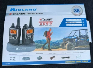 Midland X-Talker Extreme Paquete Doble - Negro T77VP5 NUEVO - Imagen 1 de 5