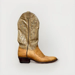 Botas de Vaquero Tony Lama 8237 Piel de Lagarto Cuero Exótico Talla 9D Western Ranch - Imagen 1 de 8
